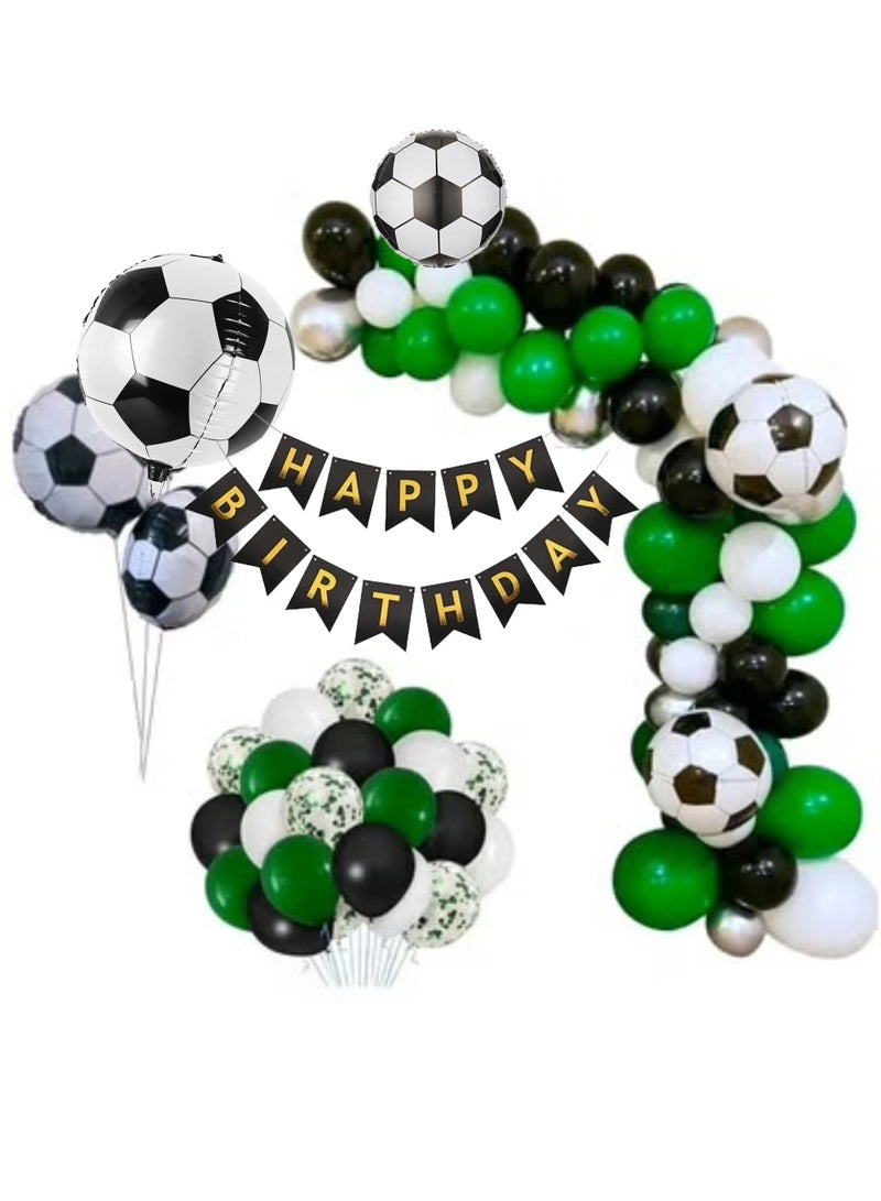 Football Balloon Garland Kit for Boys Soccer Birthday Party Decorations - Image 1